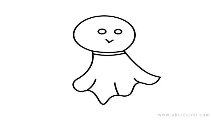晴天娃娃简笔画怎么画 晴天娃娃简笔画图片