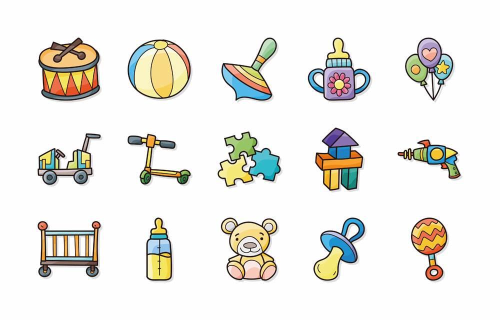 玩具简笔画 玩具简笔画图片带颜色