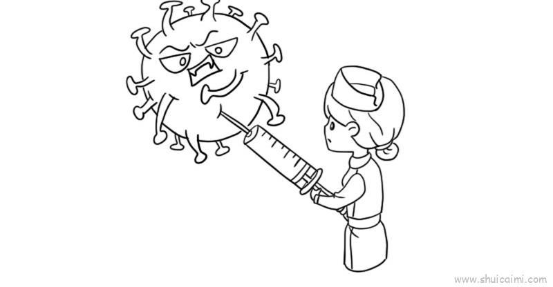 疫情防控儿童画怎么画 疫情防控简笔画图片大全