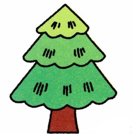 圣诞树简笔画 圣诞树简笔画彩色