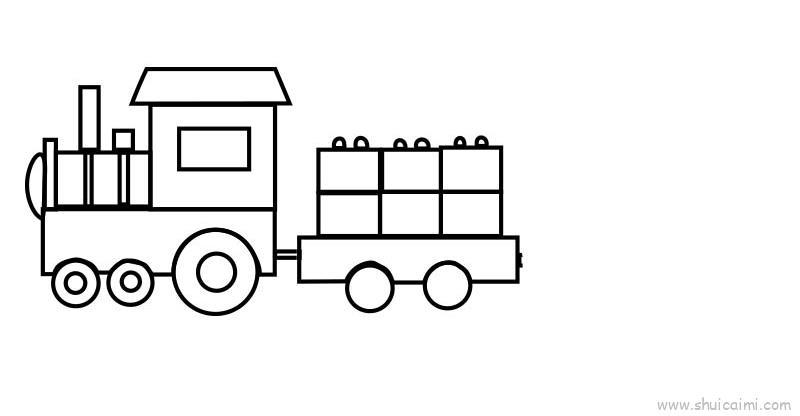 火车教程儿童画怎么画 火车教程简笔画图片
