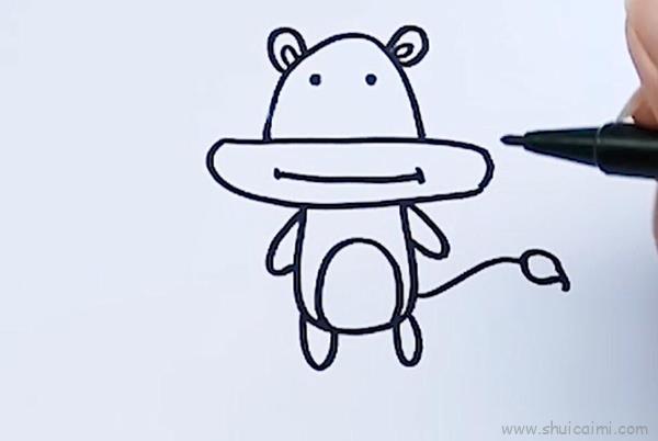 牛儿童画怎么画 牛简笔画图片大全