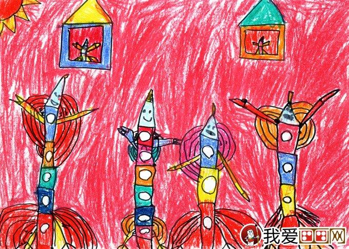 彩色铅笔《铅笔之歌》5岁儿童画简笔画怎么画 彩色铅笔《铅笔之歌》5岁儿童画简笔画步骤