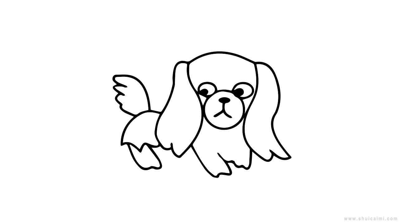 哈巴狗简笔画怎么画 哈巴狗简笔画简单