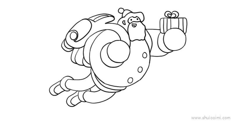 圣诞老人礼物儿童画怎么画 圣诞老人礼物简笔画简单又好看