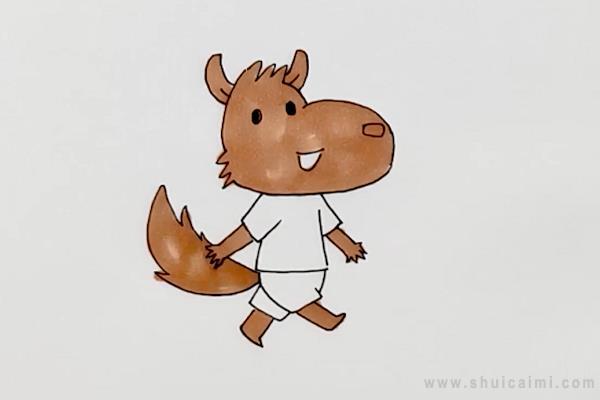 大灰狼简笔画怎么画 大灰狼简笔画好看