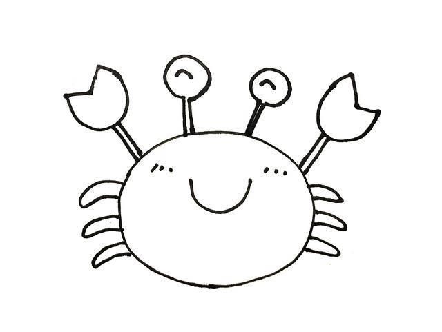 海洋生物简笔画 海洋生物简笔画彩色