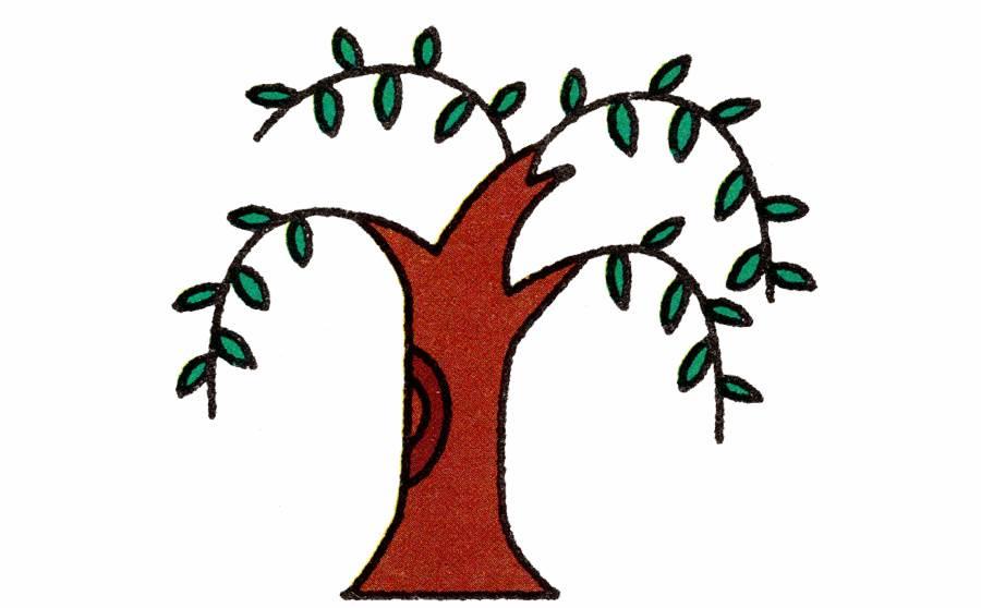 柳树简笔画图片大全 柳树简笔画图片大全大图简单