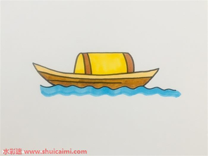 木船怎么画 木船简笔画画法