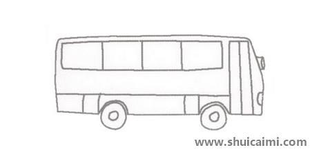 大客车儿童简笔画