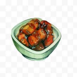 红烧肉简笔画 红烧肉简笔画图片大全