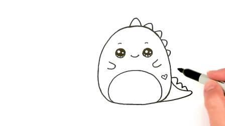 简笔画恐龙 简笔画恐龙图片大全涂色