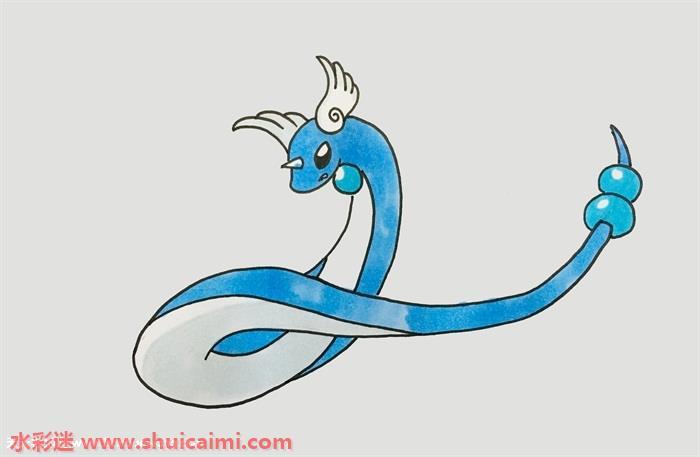 可爱的神奇宝贝哈克龙简笔画步骤