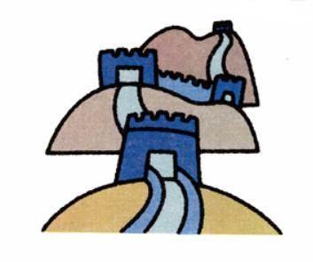 长城简笔画图片 长城简笔画图片大全画有颜色