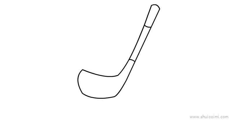 曲棍球棒儿童画怎么画 曲棍球棒简笔画图片大全