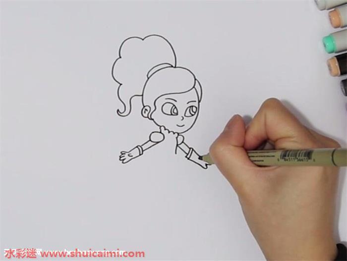 公主骑士奈拉怎么画 公主骑士奈拉简笔画简单彩色