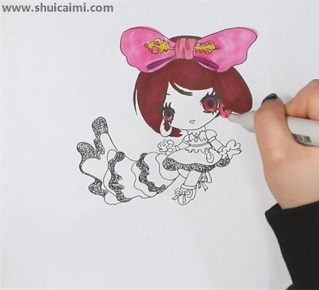 叶罗丽仙子菲灵简笔画怎么画 叶罗丽仙子菲灵简笔画步骤