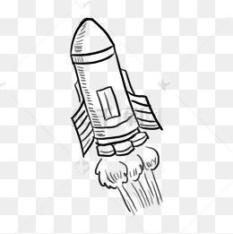 火箭的简笔画 火箭的简笔画简单漂亮