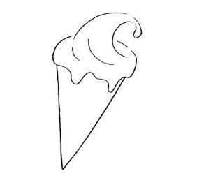 冰激凌简笔画 冰激凌简笔画简单又漂亮