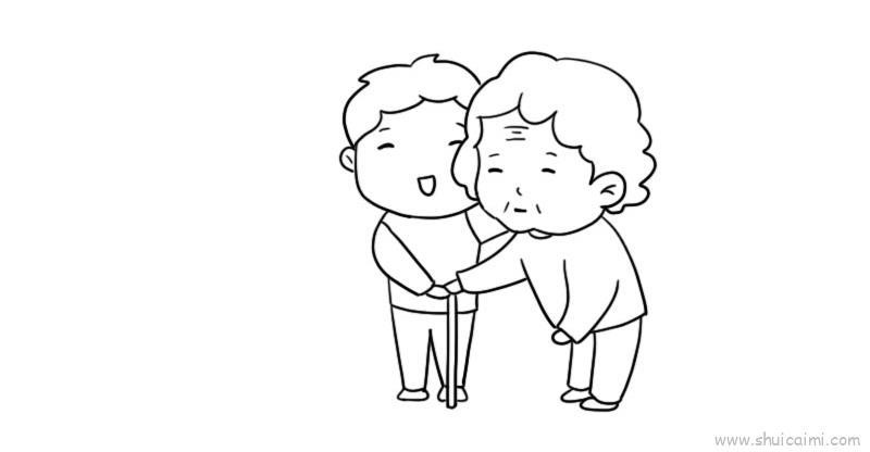 志愿服务儿童画怎么画 志愿服务简笔画好看