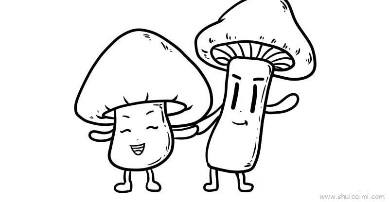 蘑菇儿童画怎么画 蘑菇简笔画步骤