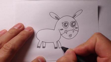 小毛驴简笔画 小毛驴简笔画图片大全涂色