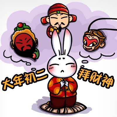 兔子财神爷简笔画 兔子财神爷简笔画图片大全