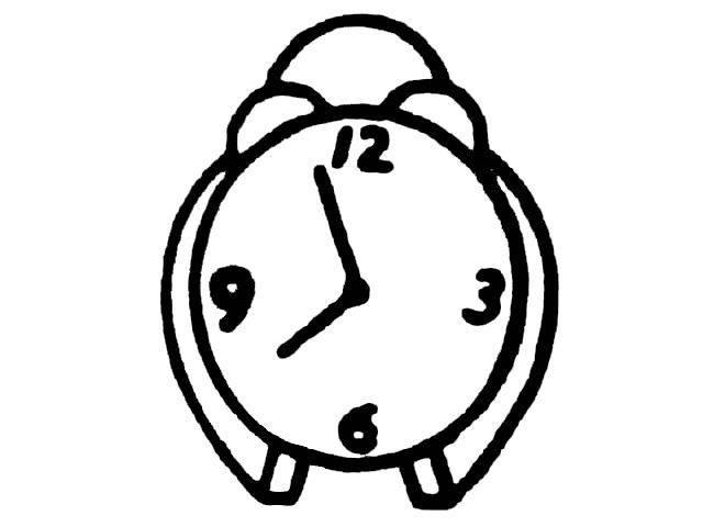 闹钟简笔画 闹钟简笔画彩色