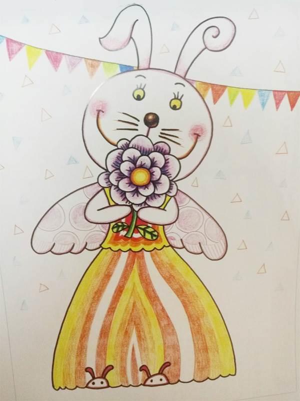 2023兔子拜年简笔画图片 小兔子拜年简笔画