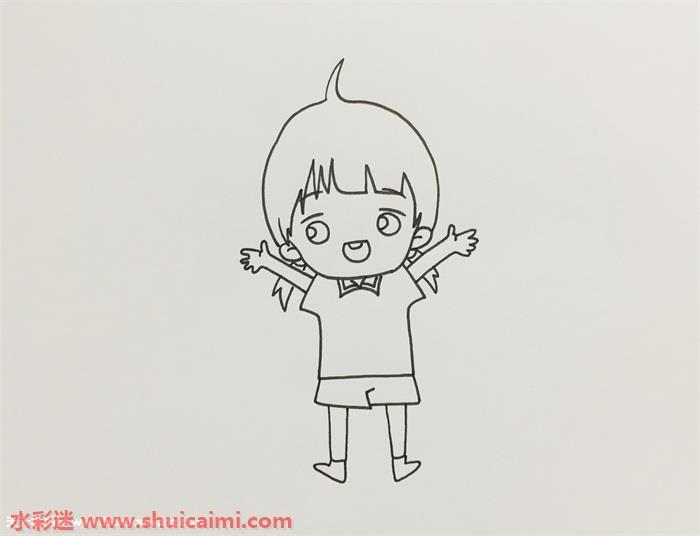 火柴人怦然心动怎么画 怦然心动简笔画简单好看