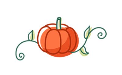 南瓜的画法简笔画图片-南瓜简笔画步骤图解