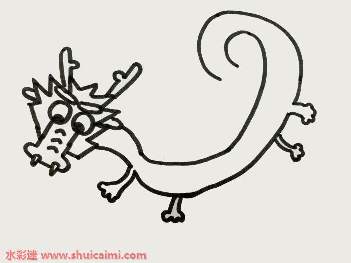龙怎么画 龙简笔画简单又漂亮彩色