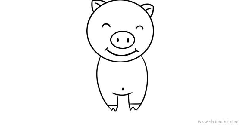 猪儿童画怎么画 猪简笔画画法