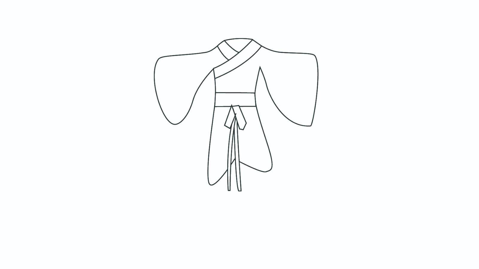 汉服的简笔画怎么画 汉服简笔画图片