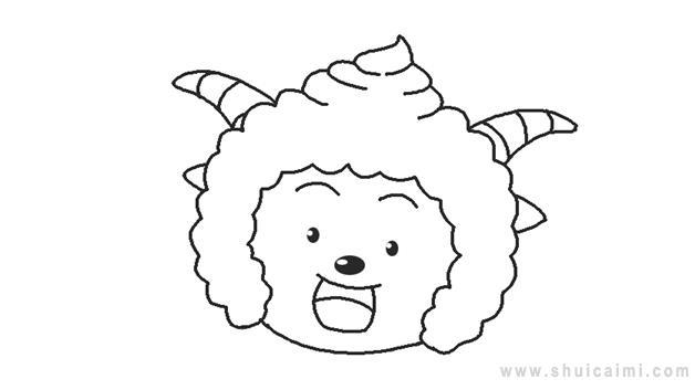 懒羊羊简笔画怎么画 懒羊羊简笔画图片