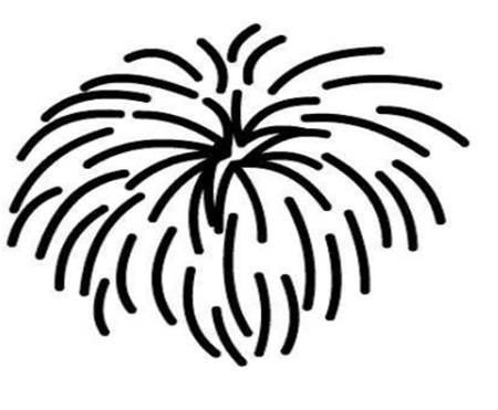 春节的烟花怎么画简笔画 过年的烟花怎么画简笔画
