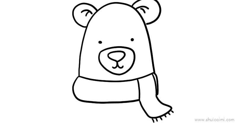 戴围巾儿童画怎么画 戴围巾简笔画简单又好看