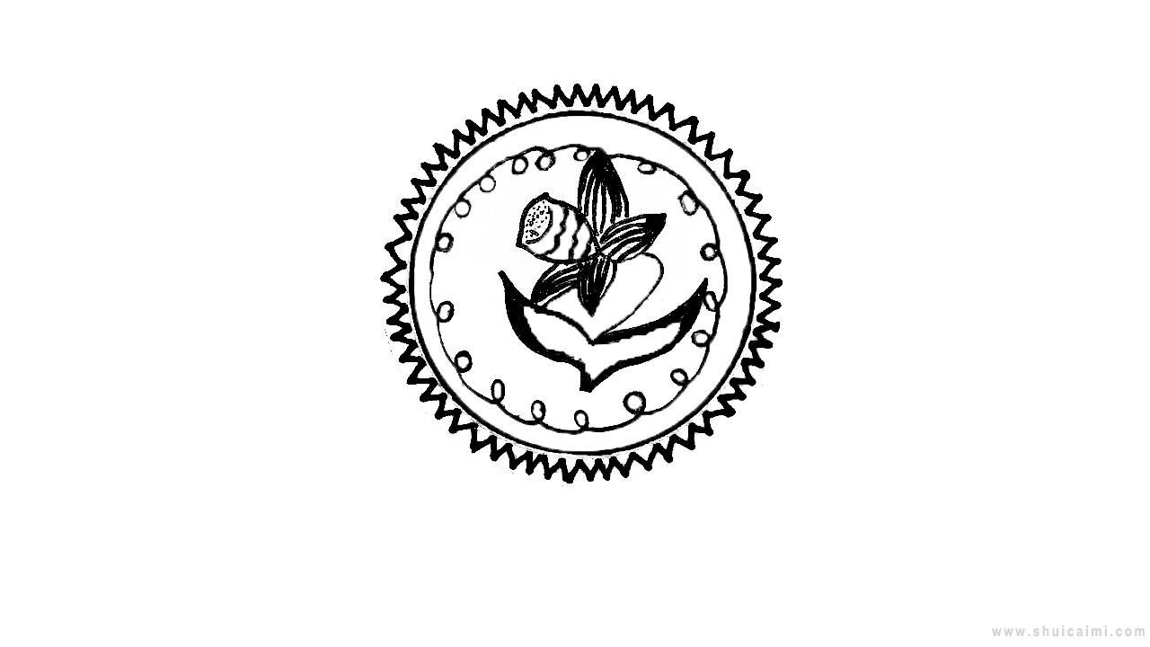 青花瓷纸盘简笔画怎么画 青花瓷纸盘简笔画简单