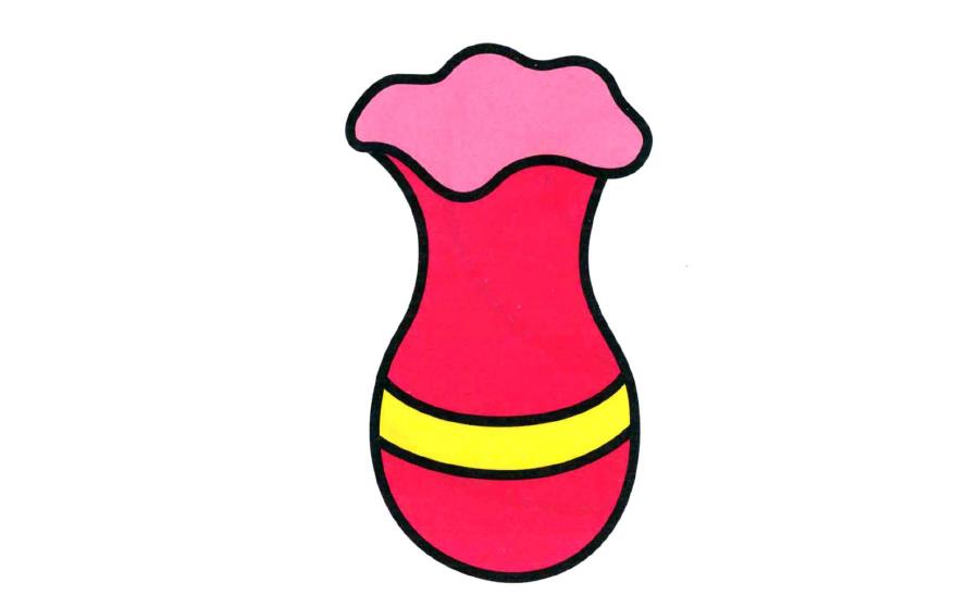 幼儿园花瓶简笔画图片大全-幼儿简笔画花瓶图片