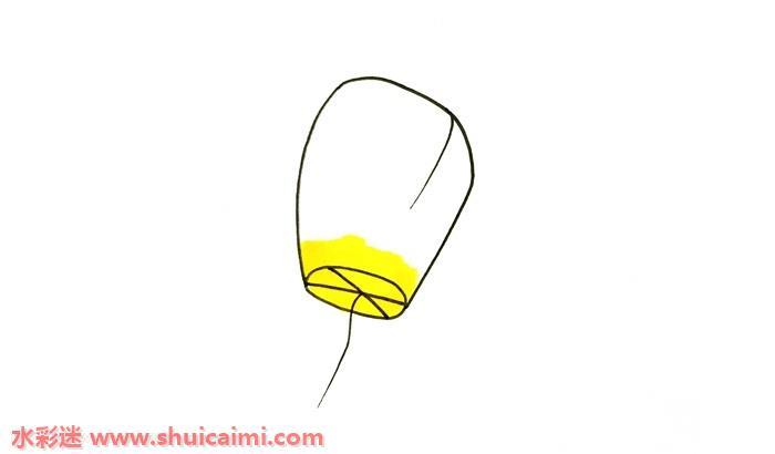 孔明灯怎么画 孔明灯简笔画简单易画彩色