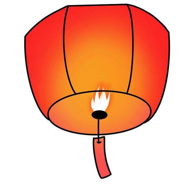 孔明灯简笔画 孔明灯简笔画法