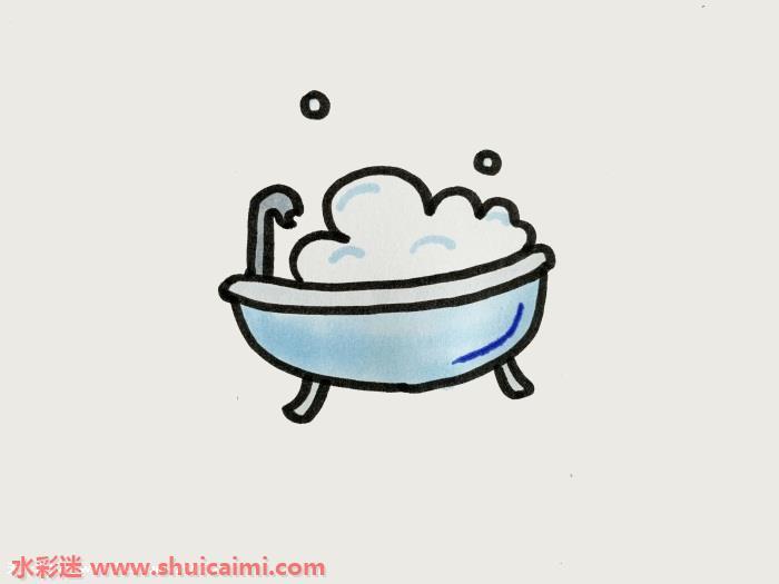 浴缸简笔画怎么画画法