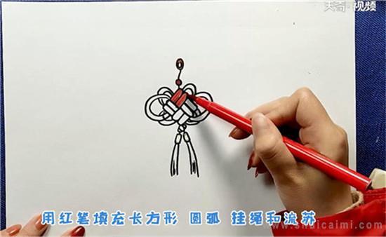 中国结简笔画怎么画 中国结简笔画好看