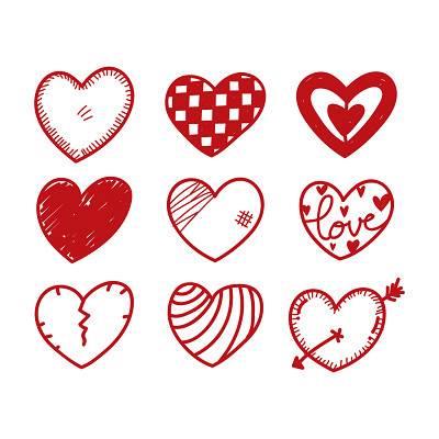 爱心简笔画 爱心简笔画图片