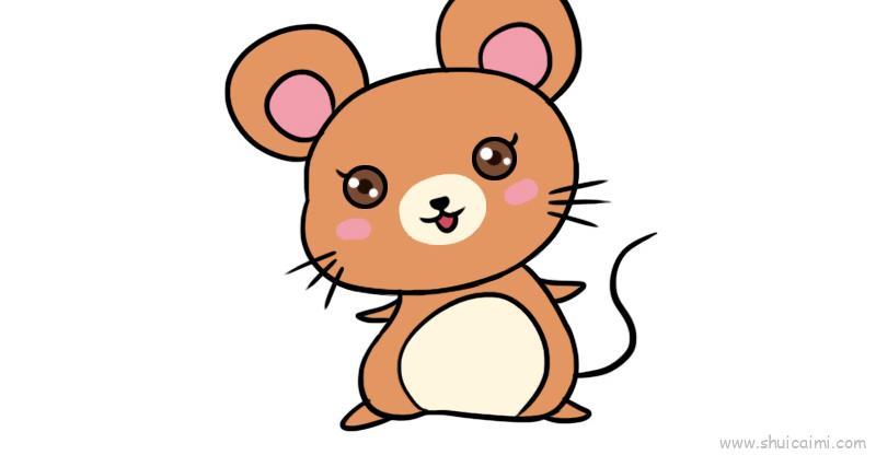 小老鼠可爱儿童画怎么画 小老鼠可爱简笔画图片大全