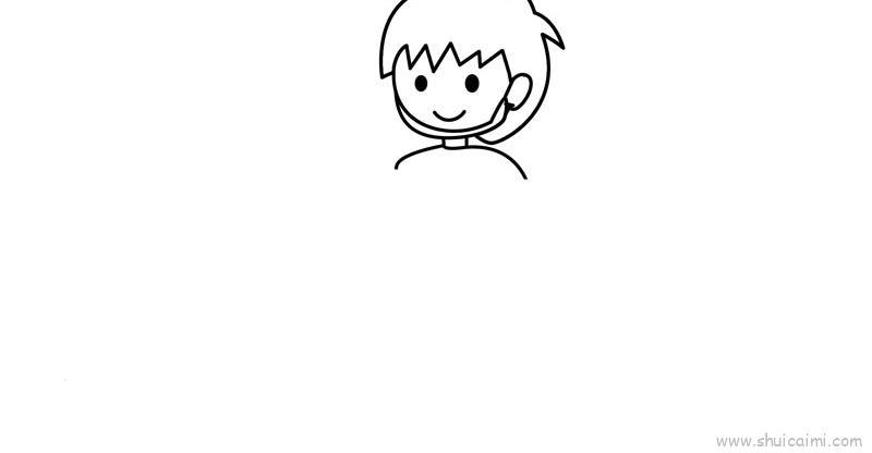 少聚集儿童画怎么画 少聚集简笔画简单