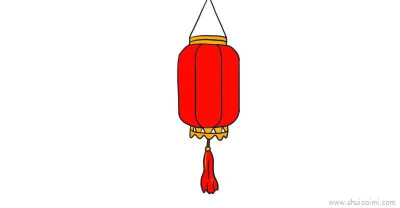 元宵灯笼儿童画怎么画 元宵灯笼简笔画画法