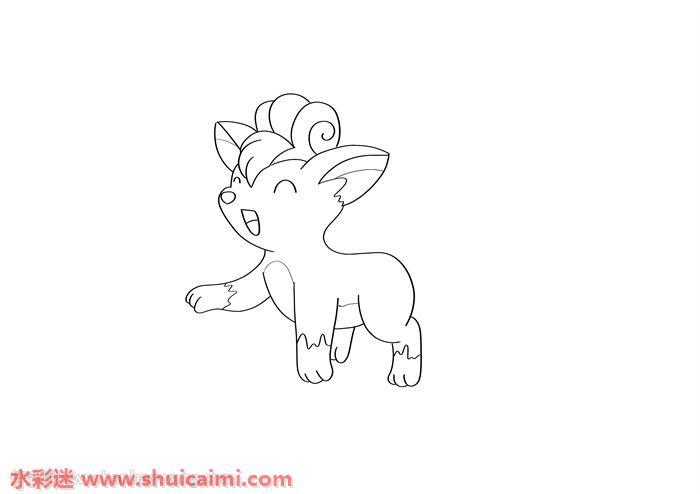 可爱九尾狐怎么画 可爱九尾狐简笔画漂亮