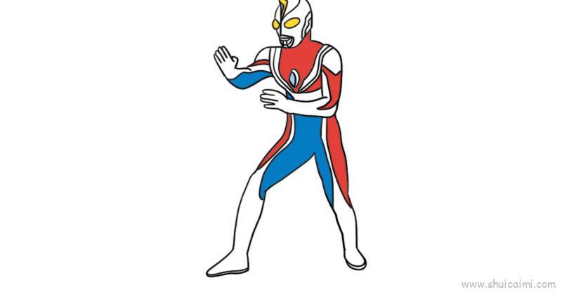 戴拿奥特曼儿童画怎么画 戴拿奥特曼简笔画画法