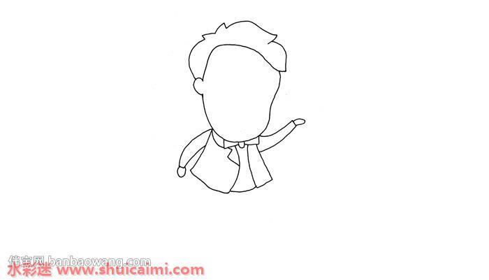 爱迪生与电灯怎么画 爱迪生与电灯简笔画图片大全带颜色